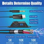 PC PS4 XBOX PS5 2.2m 20000Hz DC5V USB Gaming Headset