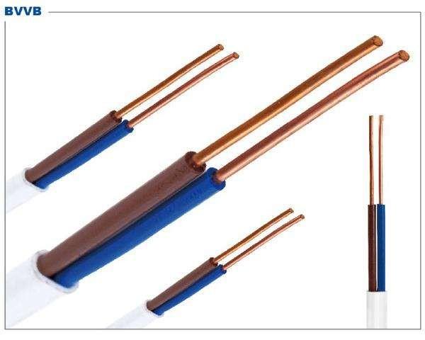 Low Smoking 2 Cores Cable , 300/300V RVB Cable For Home And Building /PVC