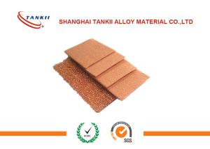 China Red Copper Metal Foam Sheet Lower Ash Rate For Fire Extinguisher Width 50 - 960mm wholesale
