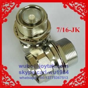 China DIN 7/16 adaptor DIN 7/16 female to DIN 7/16 male with washer and nut all brass factory selling wholesale