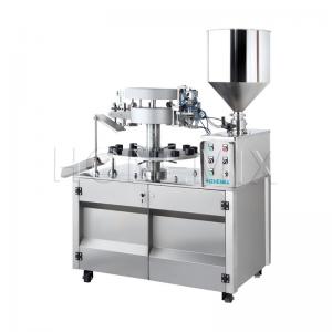 China Accuracy Cosmetic Tube Filler Manual Aluminum Tube Filling And Sealing Machine wholesale