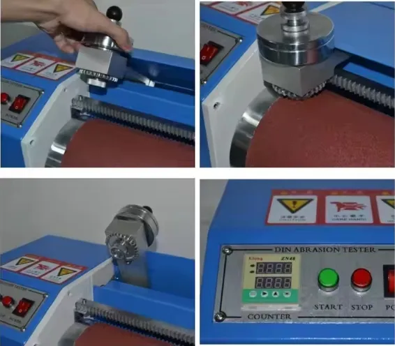 UP-1001 Quantitative and Adjustable DIN Abrasion Tester Compliant With ISO4649 DIN53516 and 460mm Roller Length