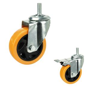 China Heavy-duty Industrial-grade Casters Ball Bearing and 3-1/2 Inch Top Plate Swivel Radius for High Load Capacity wholesale
