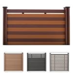 Villa WPC Fence Panels Security Composite Plastic Wood Fence Boards