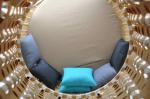 Outdoor Rattan Daybed , KD Nestrest For Beach / Poolside / Hotel