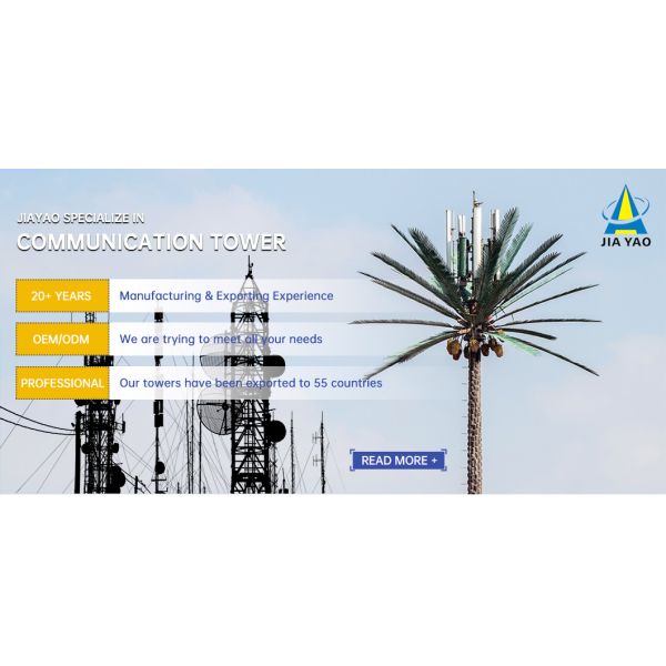 30m Camouflaged Telecom Mast Tower Pine Tree Shape for Urban Signal Coverage