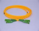 Duplex 3.0mm Fiber Optic Jumper Cables E2000 APC To E2000 APC Yellow Color