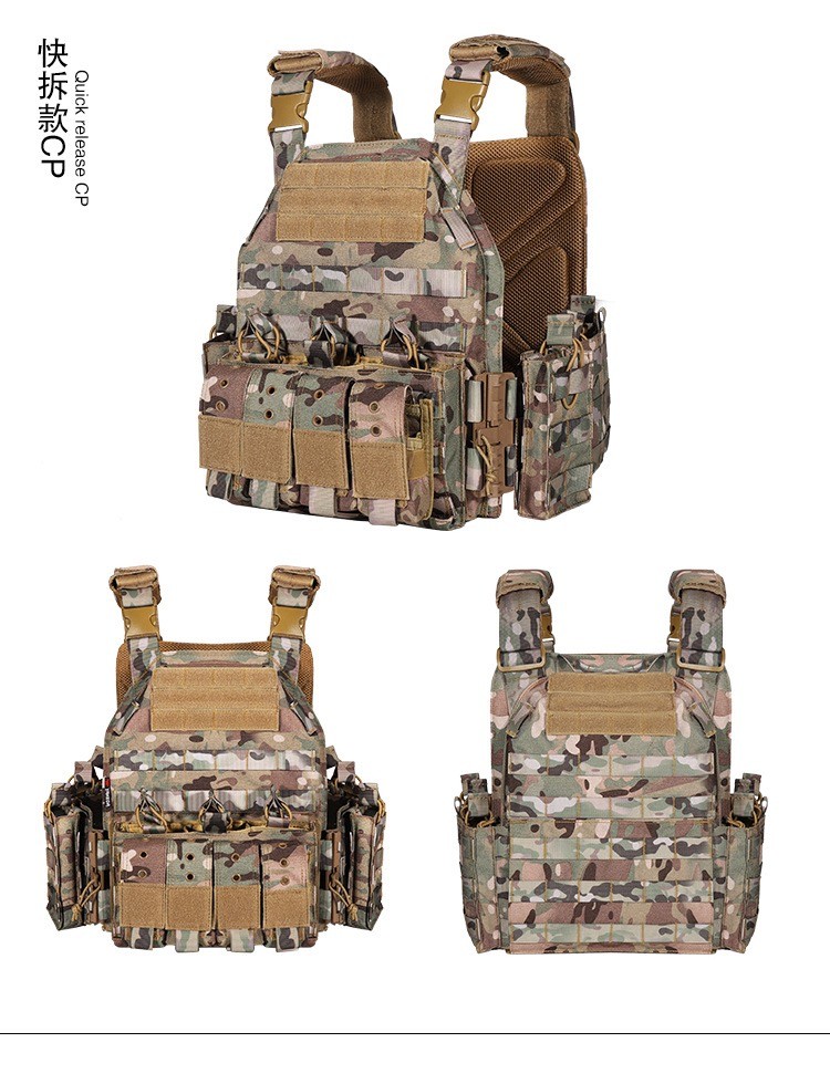 Tactical Training Vest Bag Plate Carrier Quick Release Hunting Molle Tactical Weight Vest Women Men Training