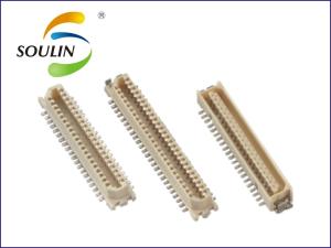 China 22P Circuit Board Pin Connectors 0.8mm Pitch Height 4.6 Male Type wholesale