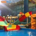 100sqm 200sqm Fiber Glass Pool Slide U Shaped Slalom Water Slide