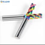 Carbide Cutting Tools 3flutes Colorful Coating for Aluminium HRC55 Milling
