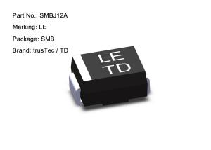 China Ultra Low Capacitance Bidirectional Esd Protection Diode 600W 12V SMBJ12A wholesale