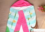 60*120cm Lightweight Hooded Poncho Towels For Children Easy Dry