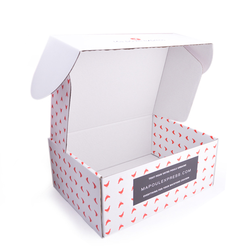CMYK Shipping Printed Cardboard Boxes UV Varnish Aqueous Coating