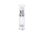 Frosted 30 Ml Airless Cosmetic Bottles BPA Free Environmental Friendly