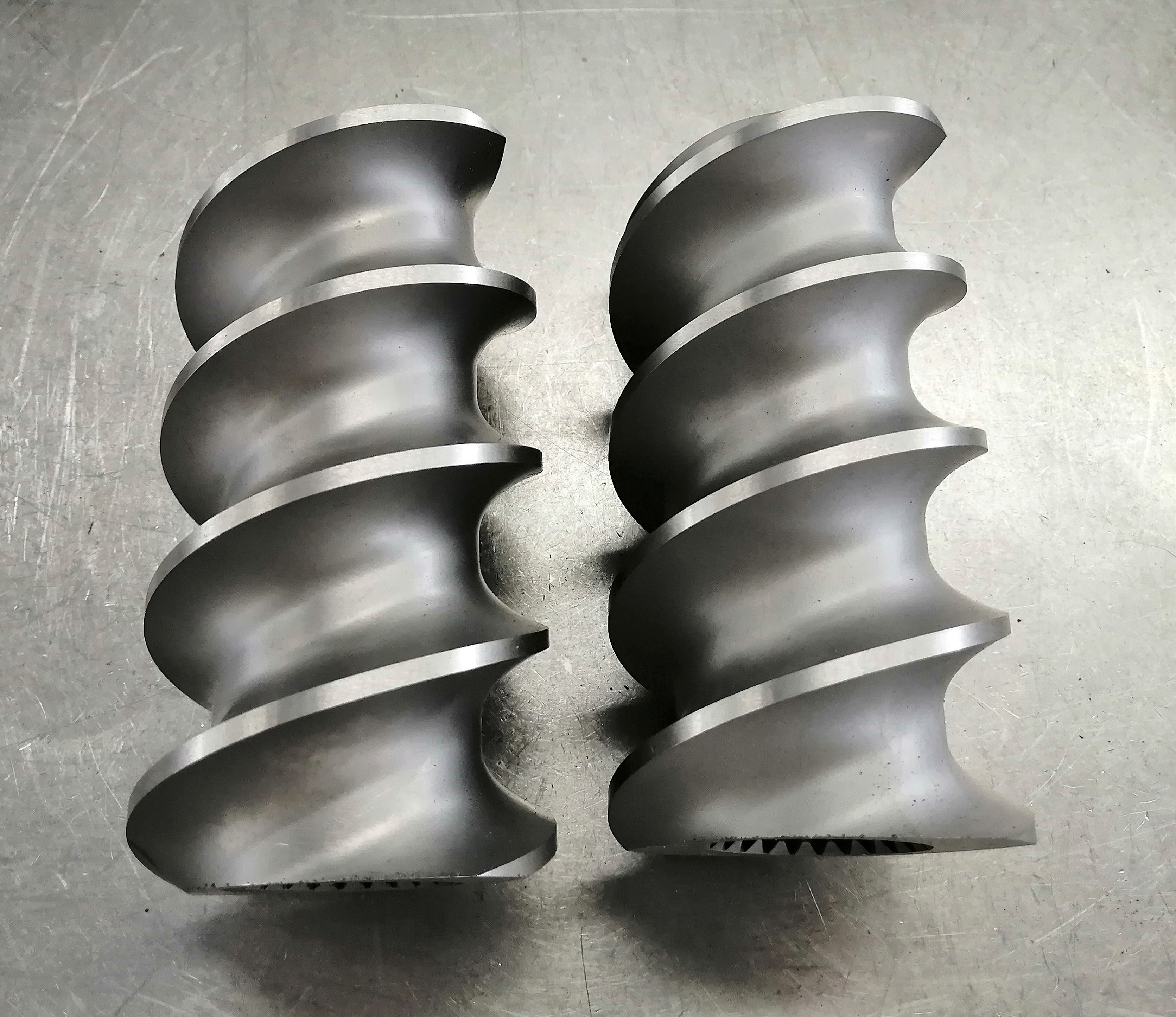 TEX90 Quality Double Flighted Long Pitch Twin Screw Extruder Parts
