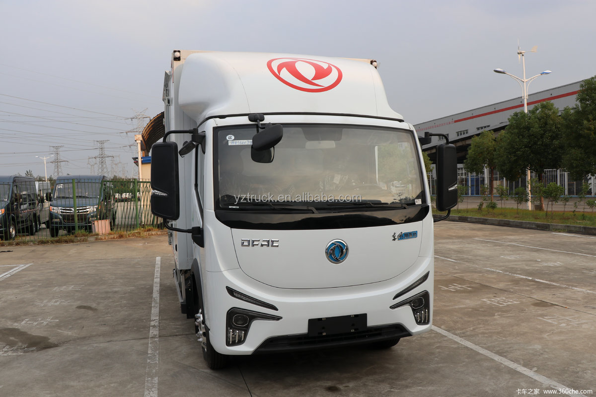Electric Fuel Type Dongfeng Cargo Trucks with 4200X2100X2100 mm Cargo Tank Dimension