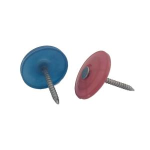 China Roofing 12 Gauge Plastic Cap Nails Ring Shank wholesale
