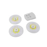 4.5V Undermount LED Cabinet Lights 80lm 90mm COB Puck Light