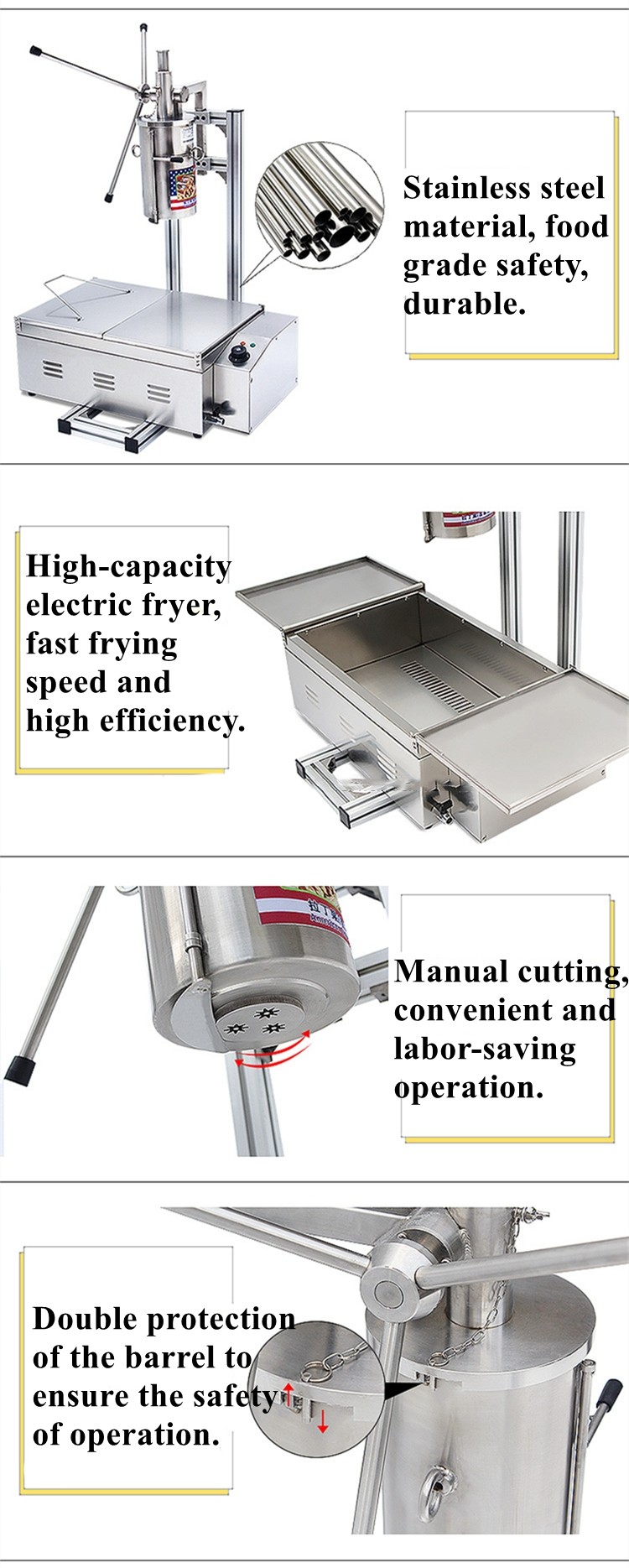 Large Scale Snack Food Processing Spanish Churro Machine Latin Fruit Machine For Sale