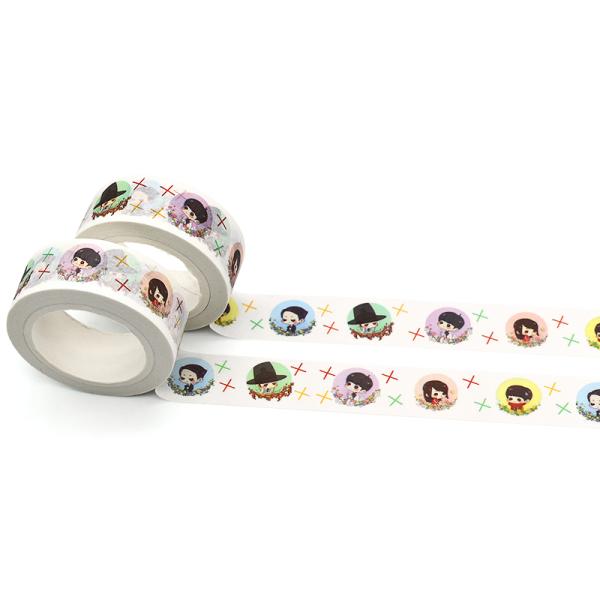 Waterproof Decorative 15mm Width Sticky Washi Tape