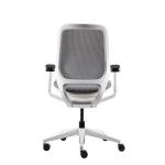 White NEOSEAT High Back Executive Chair With Headrest 350mm Nylon Base