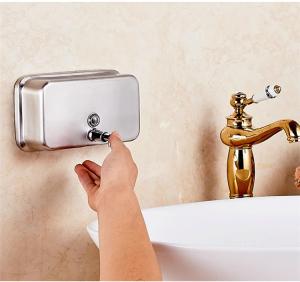 China Wall Mounted 304 Stainless Steel Automatic Touchless Soap Dispenser wholesale
