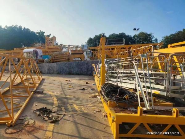 20 Years Ztm Tower Crane Three Spare Parts Provide Yellow Crane Contact Must