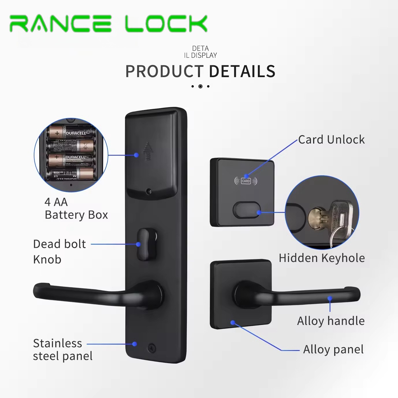 M1 Wifi Control Door Lock Grade C Automatic Door Lock With Password