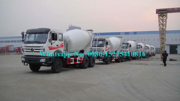 2638 380hp Beiben North Benz Brand New 6x4 10 wheeler 8cbm Concrete Cement