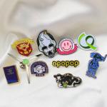 Round Metal Pins For Clothes Enamel Pin Badges Customized Metal Pins For Clothes