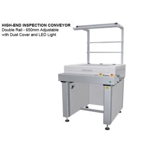 Buy cheap 0.8m To 1m PCB Inspection Conveyor Dual Rail High End With Dust Cover from wholesalers