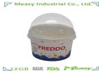 Healthy Disposable Paper Ice Cream Cups with Transparent Dome Lid
