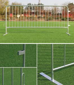 China 1.1x2.2M Heavy Duty Pedestrian Crowd Control Barriers Outdoor With Flat Feet wholesale