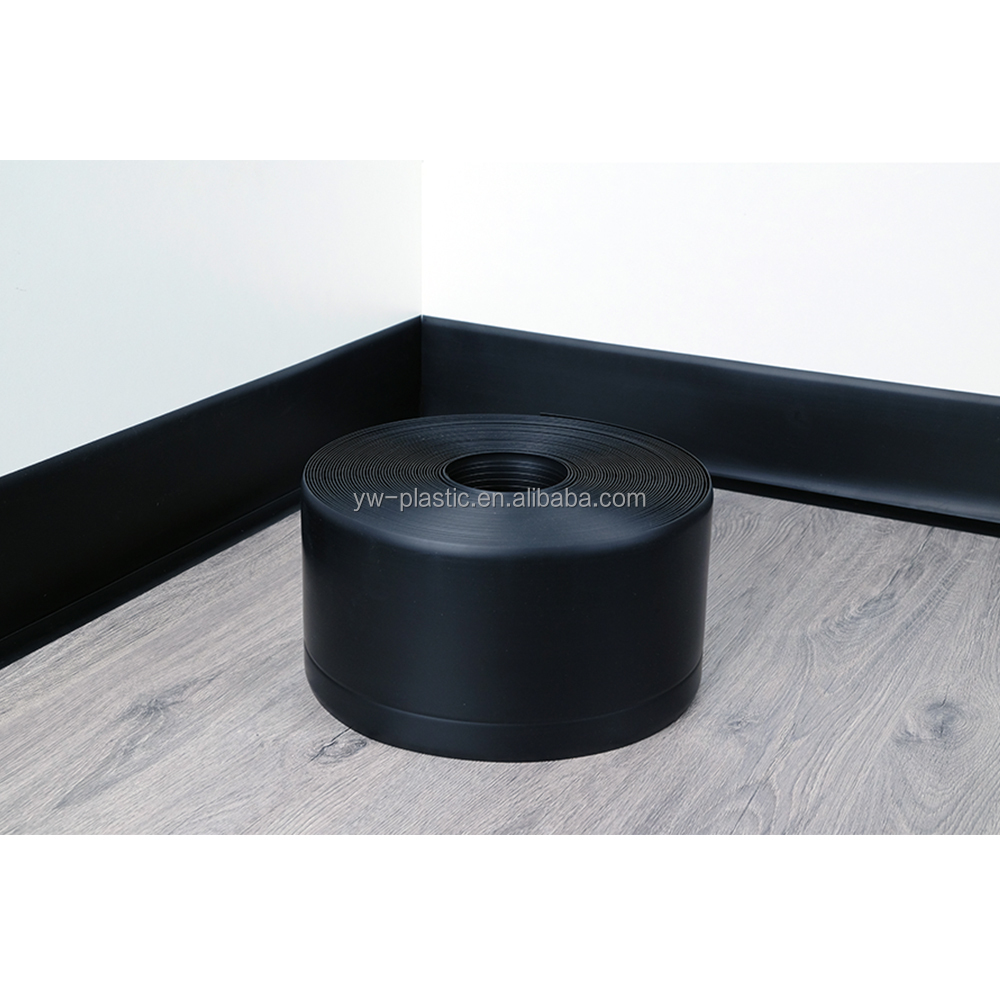 30% Deposit 70% Balance PVC White Baseboards Adhesive Back Vinyl Cove Wall Base Roll 10mm