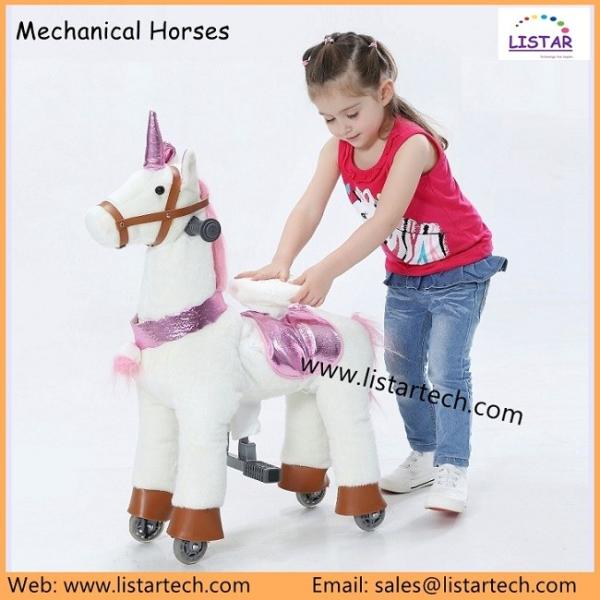 Adult & Kids Plush Ride on Horse Toys, Small Medium Large Sizes for Choice