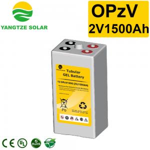 China Custom 2V 1500Ah Tubular OPZV OPZS Battery For Wind Energy System on sale