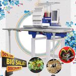 360*1200mm large flat single head computerised embroidery machine like brother
