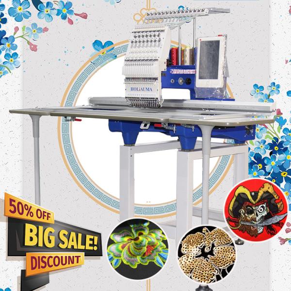360*1200mm large flat single head computerised embroidery machine like brother