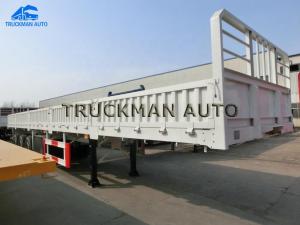 China 3 Axles Side Wall Semi Trailer 70 Tons Loading Capacity Easy Maintenance wholesale