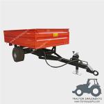 Single Axle Tractor Trailer ,Farm Hydraulic Dump Trailer ;2 Wheel Box Tipper