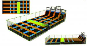 China 200M2 2017  Adults Indoor Bungee Trampoline Park Jumping Fitness Square Kids Cheap Sky Zone Indoor Trampoline Park on sale