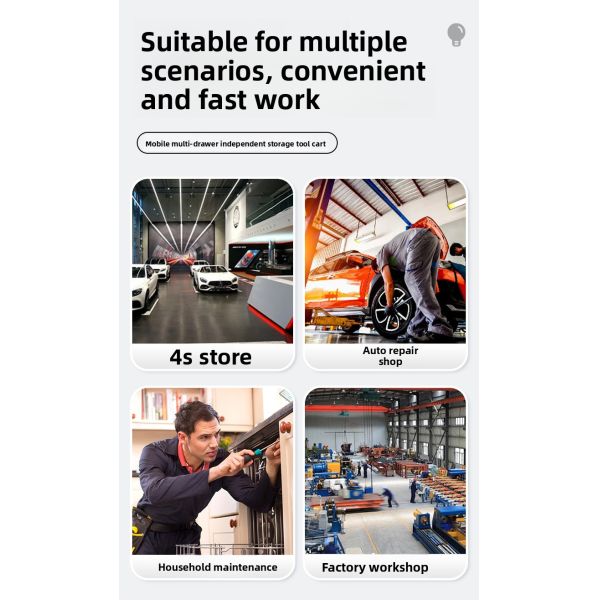 526 Auto Repair Combination Sets & Portable Mobile Tool Cabinets for 4S Dealerships Auto Repair Shops & Factories-Made in China