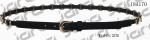 Gold Buckle Gold Metal Chain Womens Braided Belts Embossed Logo Available