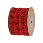 Hollowed Green Burlap Ribbon 63mm Burlap Fabric Ribbon ISO14001
