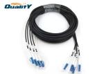 Armored Fiber Optic Cable G652D G657A 4 Core LC UPC To LC UPC / Armored Fiber
