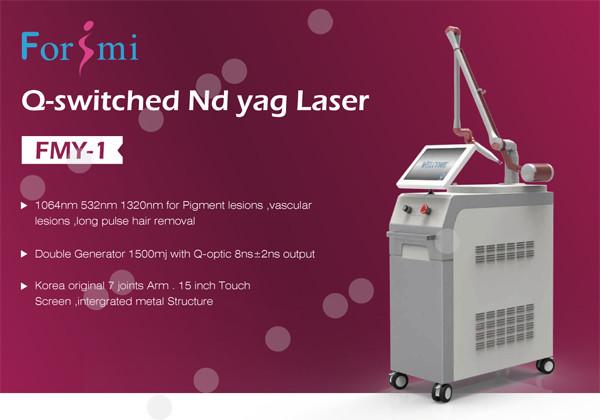 Q-Switched Nd yag Laser Machine Factory Price White Color 15 Inch Touch Screen