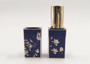 China Chinese Style Square Blue Color Custom Lipstick Tubes Plastic Materials wholesale