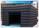 5m Black Outdoor Exhibition Booth the Big Cube Inflatable Venue for Advertisemen