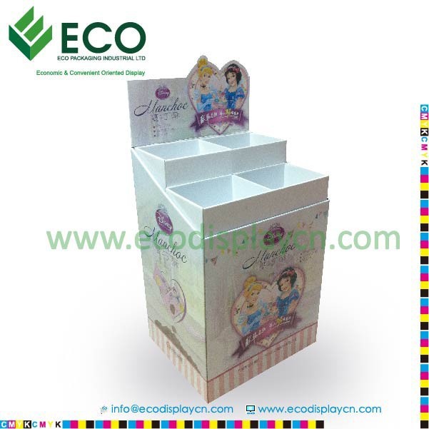 Two Traies POS Corrugated Cardboard Advertising Promotion Pallet Display
